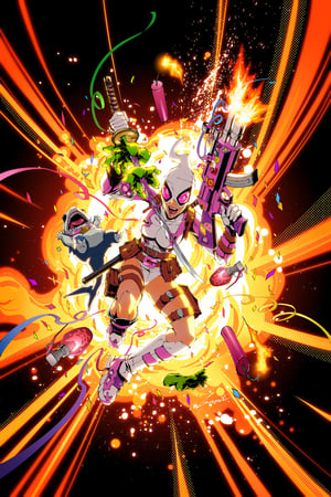 Image of Original Art Published Cover: GWENPOOL #1 1:25 GODTAIL VARIANT// Thikyo Godtail 