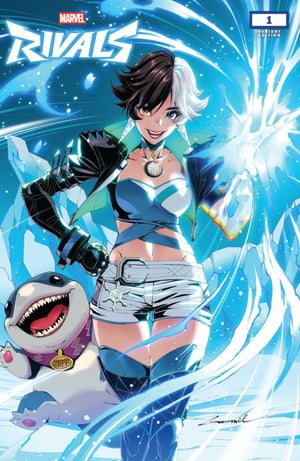 Image of Original Art Published Cover: Marvel Rivals #1 Godtail Variant // Thikyo Godtail