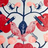 Birds with Crayons on Apple Tree