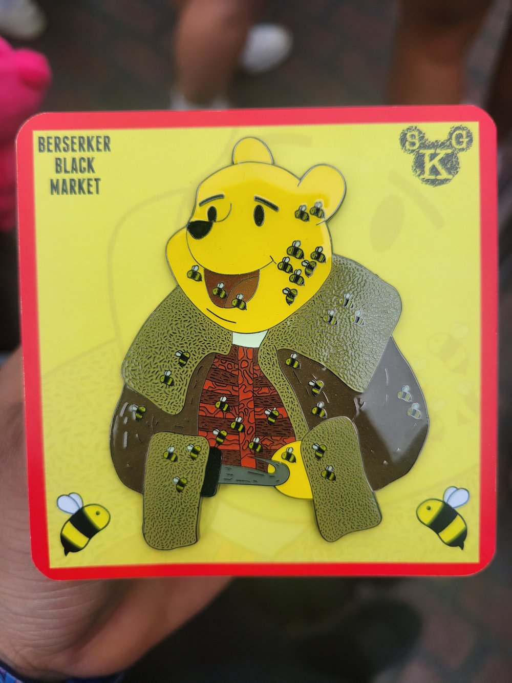 "Candy Pooh" (3" Enamel Pin)