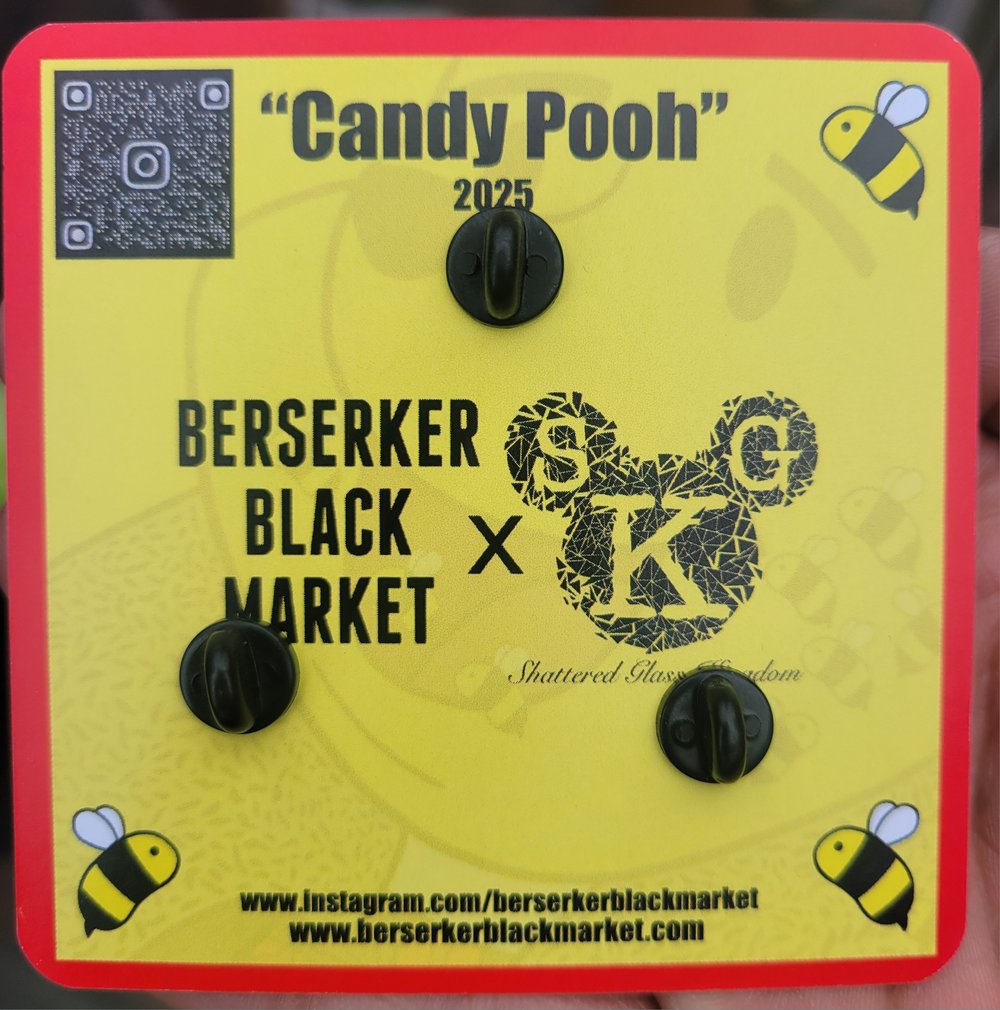 "Candy Pooh" (3" Enamel Pin)
