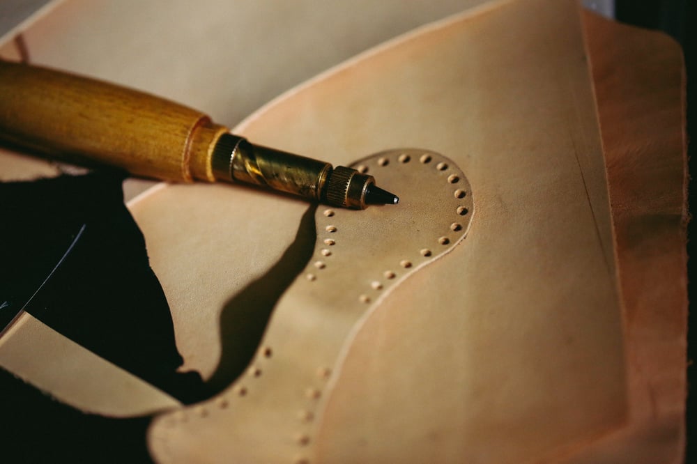 Image of Leather Keychain 