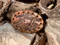 Image 2 of Original Tom Fugle Dance with the Devil Copper Belt Buckle
