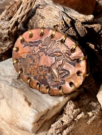 Image 4 of Original Tom Fugle Dance with the Devil Copper Belt Buckle