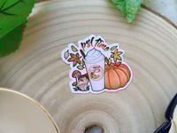 Image 3 of  Pumpkin spice latte [Bookmark & Sticker]