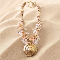 Mocha Nautilus Necklace 