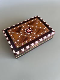 Image 1 of  Small handmade wood stash box 343