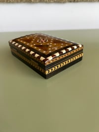 Image 3 of  Small handmade wood stash box 343