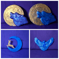 Image 1 of Hanging resin art (painted)