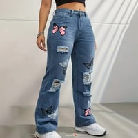 Image 3 of Butterfly Bliss Ripped Jeans 