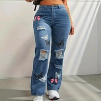 Image 4 of Butterfly Bliss Ripped Jeans 