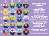Gamecube Rainbow Charms/Pins PREORDERS