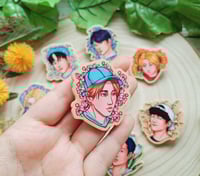 Image 3 of Stray kids & SKZOO [Wooden pin + stickers / Bookmarks]