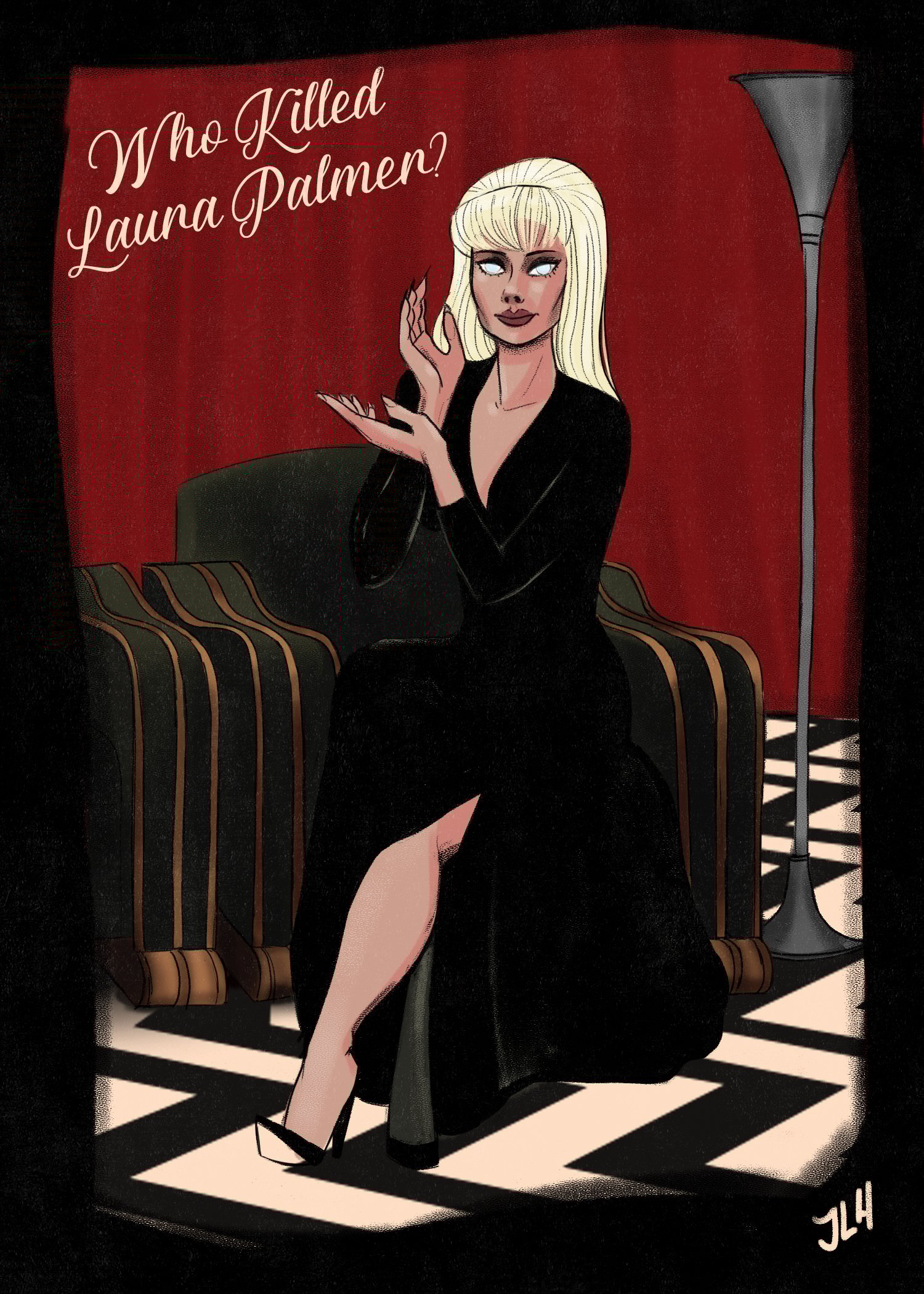 Black Lodge Laura Palmer Twin Peaks Print