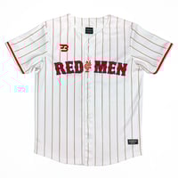 Red Men Baseball jersey White Medium