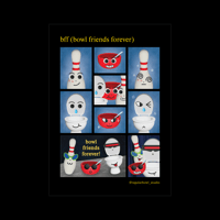 bff (bowl friends forever) sticker sheet