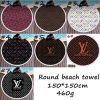 Round beach towels