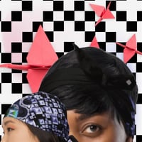 Image 3 of „Fuzzy Reality “ MyArt All-over print bandana