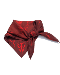 Image 1 of Brain Scarf Red 