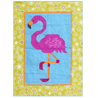 Image 3 of PINK FLAMINGO Wall Quilt Pattern 39" x 54" by Southwind Designs