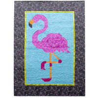 Image 4 of PINK FLAMINGO Wall Quilt Pattern 39" x 54" by Southwind Designs