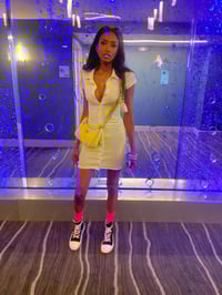 Image 2 of White Button Down Dress 