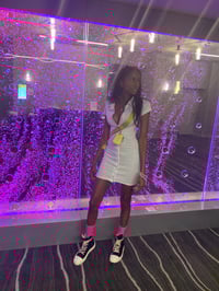 Image 1 of White Button Down Dress 