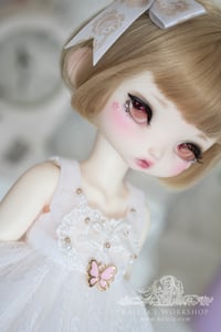 Image 5 of LIMITED - white "Princess" lace set for Dodollsdream Teacup girls