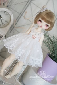Image 1 of LIMITED - white "Princess" lace set for Dodollsdream Teacup girls