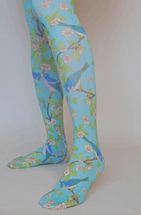Image 2 of Plum and Bird Tights