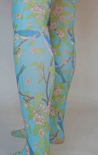 Image 3 of Plum and Bird Tights