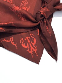 Image 2 of Brain Scarf Red 