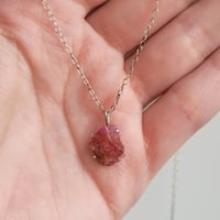 Image 4 of Pink Ruby Necklace | Silver