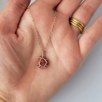 Image 5 of Pink Ruby Necklace | Silver