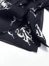 Image 2 of Brain Scarf Black