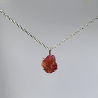 Image 1 of Pink Ruby Necklace | Silver