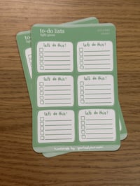 Image 2 of Mini Months // To Do Lists Sticker Sheet - Matte & Water-Resistant Stickers