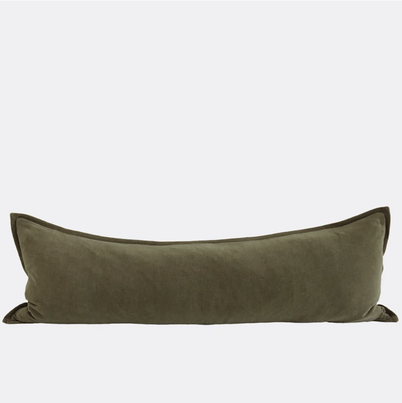 Image of Long Velvet Lumber Cushion 