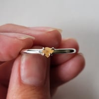 Image 2 of Orange/Yellow Sapphire Ring | Silver