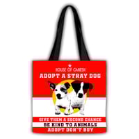 Image 3 of Adopt don’t buy BHOLENATH MANIFESTO tote bag 45x45cm