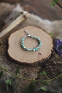 Image 5 of Bracciale con ossa di volpe -amazzonite- 