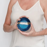 Image 1 of  Dot - Pearl Midnight Blue Alligator