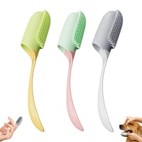 Dog Tooth Cleaning Brush Care Finger Wrap Cat Dog Oral Cleaning Toothbrush Tool Silicone Dog Cat 