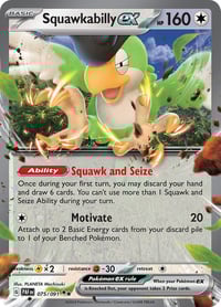 Squawkabilly ex - 075/091 - SV: Paldean Fates - Near Mint