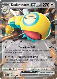 Dudunsparce ex - 121/159 - SV09: Journey Together - Near Mint