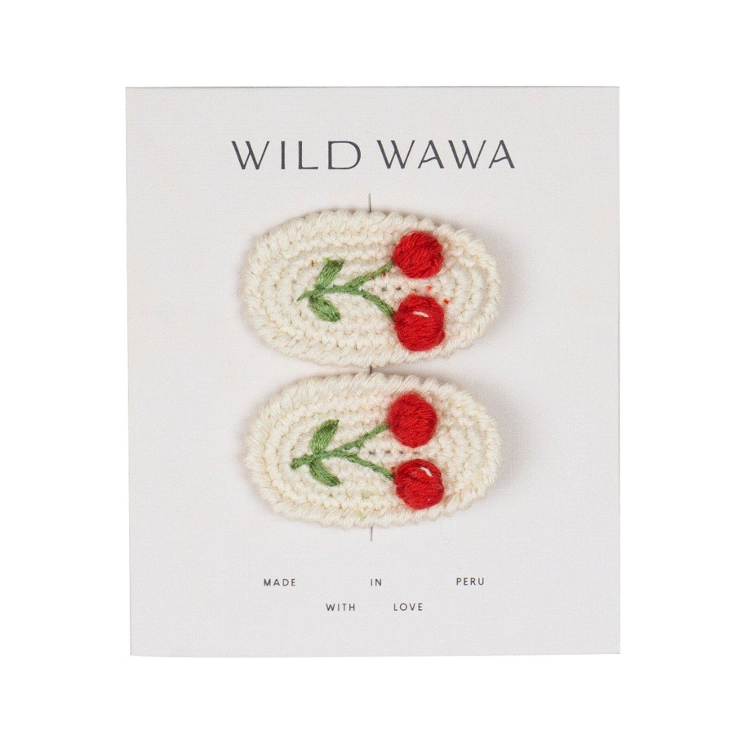 Image of Crochet Clip Set - Cherries