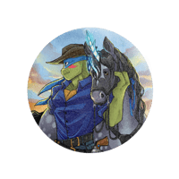 Image 2 of Gigantic 6.20in Plush Cowboy Peepaw Button with built in stand