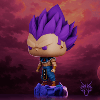 Image 2 of GOD OF DESTRUCTION VEGETA ULTRA EGO DRAGON BALL SUPER CUSTOM FUNKO POP
