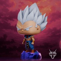 Image 2 of GOD OF DESTRUCTION VEGETA ULTRA INSTINCT DRAGON BALL SUPER CUSTOM FUNKO POP