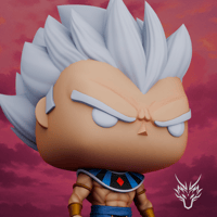 Image 3 of GOD OF DESTRUCTION VEGETA ULTRA INSTINCT DRAGON BALL SUPER CUSTOM FUNKO POP